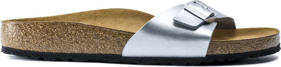 Birkenstock Madrid Dames Slippers Silver Regular fit | Zilver | Imitatieleer - Foto 1