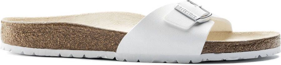 Birkenstock Madrid Slippers White Regular fit | Wit | Imitatieleer