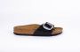 BIRKENSTOCK Slippers Dames Madrid Big Buckle Dames Maat: 40 Materiaal: Leer Kleur: Zwart - Thumbnail 3