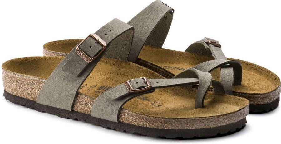 Birkenstock Mayari BFBC Regular Dames Slippers Stone