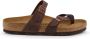 Birkenstock Women's Mayari Natural Leather Oiled Sandalen Normal bruin - Thumbnail 1