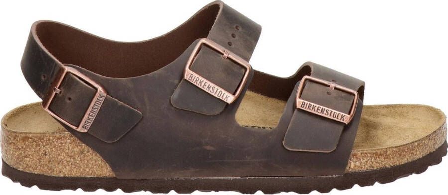 Birkenstock Milano Platte Sandalen Comfort en Stijl Bruin