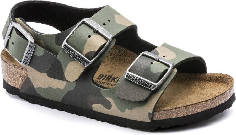 Birkenstock Milano Kids Sandalen Desert Soil Camouflage Khaki Narrow fit | Groen | Imitatieleer - Foto 2