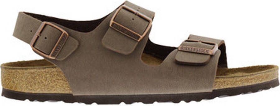 Birkenstock Milano Sandalen Mocha Regular fit | Bruin | Imitatieleer