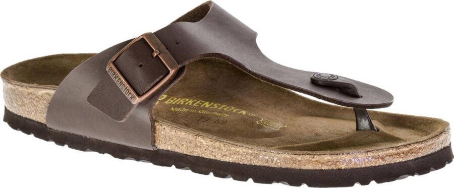 Birkenstock Ramses Slippers Dark Brown Narrow fit | Bruin | Imitatieleer