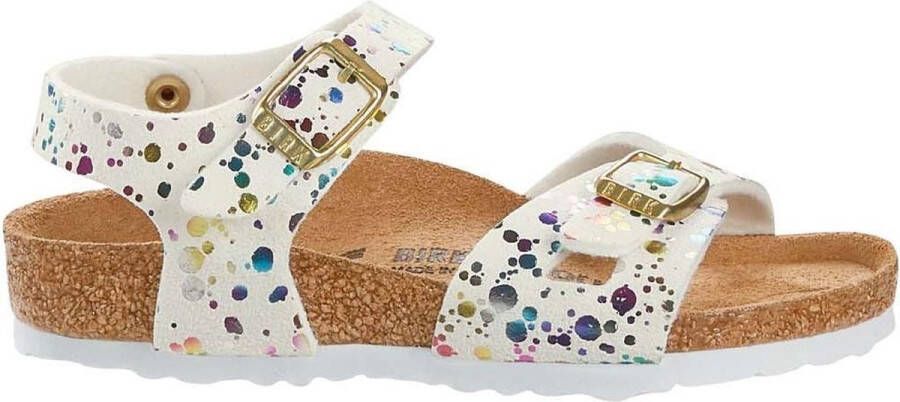 Birkenstock Rio Confetti narrow Confetti Meisjes Sandalen White