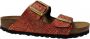 Birkenstock -- Arizona Dames Slippers Shiny Python Red Narrow fit | Rood | Microvezel - Thumbnail 3