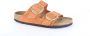 BIRKENSTOCK Arizona | Burnt Orange Nar Oranje Nubuck Platte sandalen Unisex - Thumbnail 3