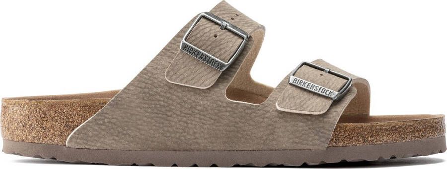 Birkenstock ARIZONA MF Desert Dust Gray Taupe Vegan narrow nude