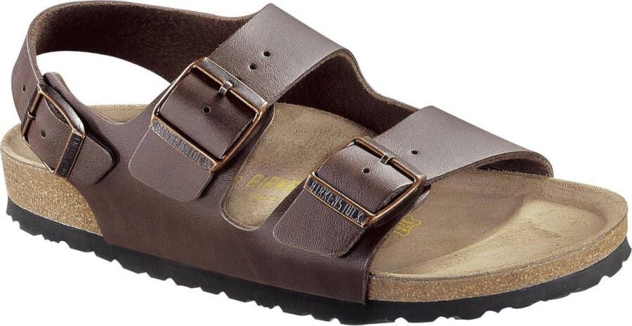 Birkenstock Bruine Sandalen met Leren en Synthetische Voering Brown Unisex