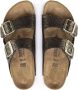 Birkenstock Dames Sandalen Arizona MF Shiny Python Black(narrow) Goud - Thumbnail 2