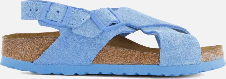 Birkenstock Tulum Sandalen blauw Suede Dames