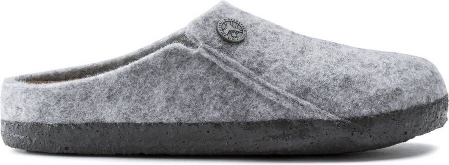 Birkenstock Zermatt Kids Pantoffels Light Grey Narrow fit | Grijs | Wolvilt