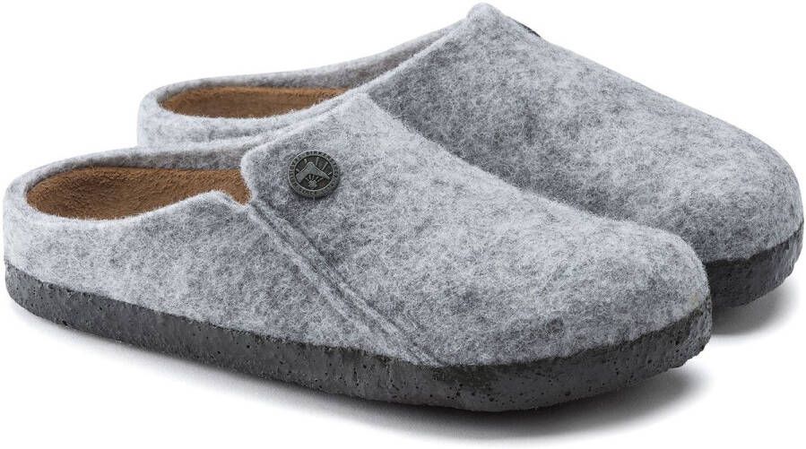 Birkenstock Zermatt Kids Pantoffels Light Grey Narrow fit | Grijs | Wolvilt