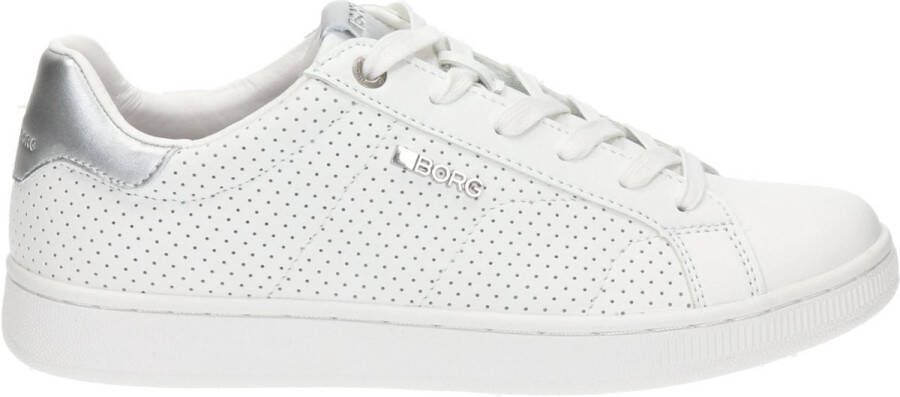 Björn Borg Klassieke Tennissneakers met Metalen Details White Dames