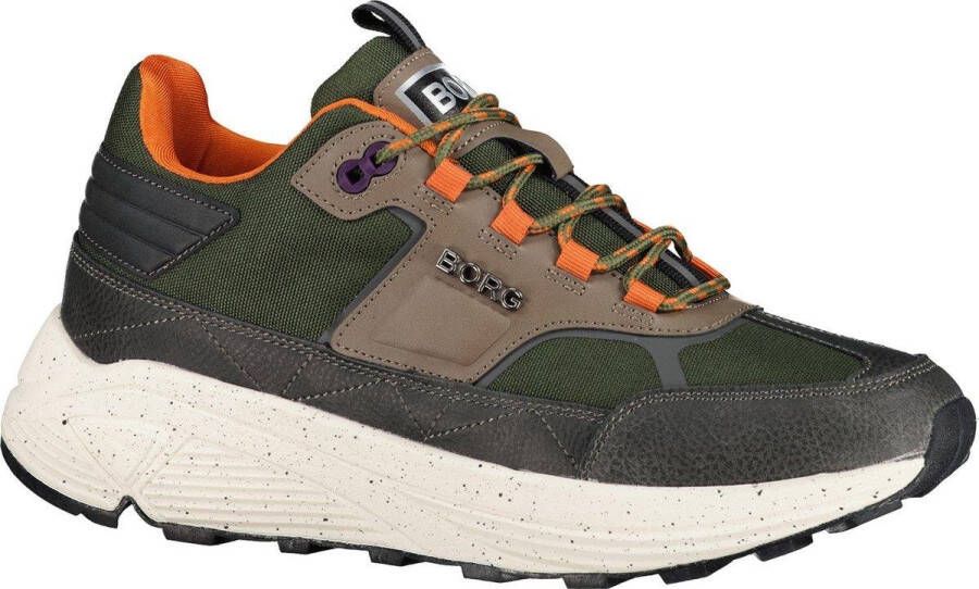 Björn Borg Chunky Runner Sneaker met Metalen Merkembleem Green Heren