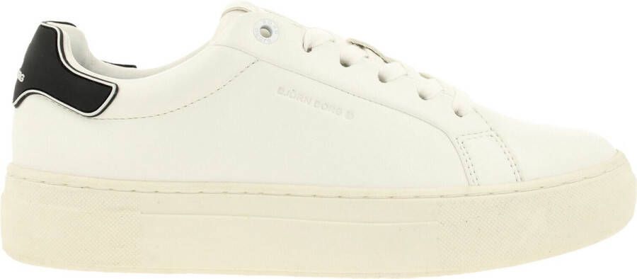 Björn Borg Lage Sneakers met PU Leren Bovenwerk Beige Dames