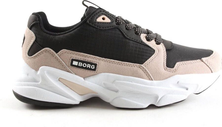 Bjorn Borg Chunky Low Top Sneaker X400 BLK W Meerkleurig Dames Schoenen