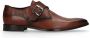 Black Label Heren Cognac gespschoenen van leer - Thumbnail 2