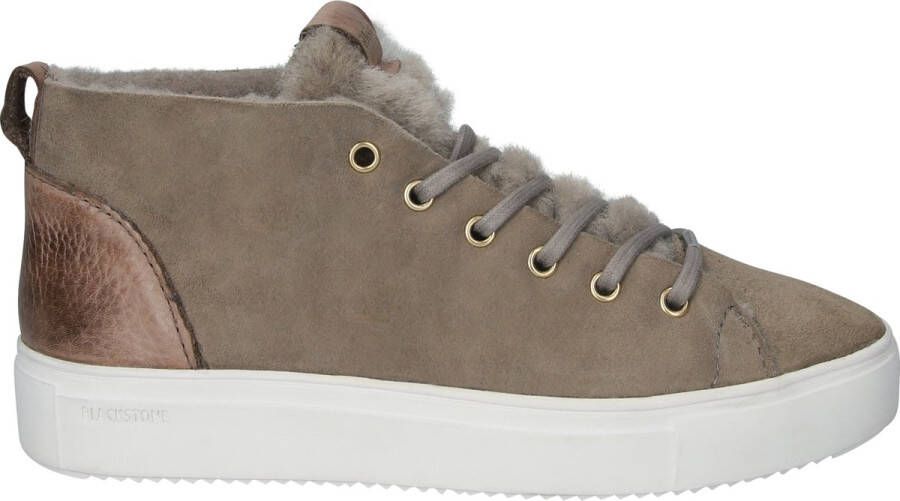 Blackstone ARNAQ QL48 ICELAND MID SNEAKER SHEEPSKIN Vrouw Green