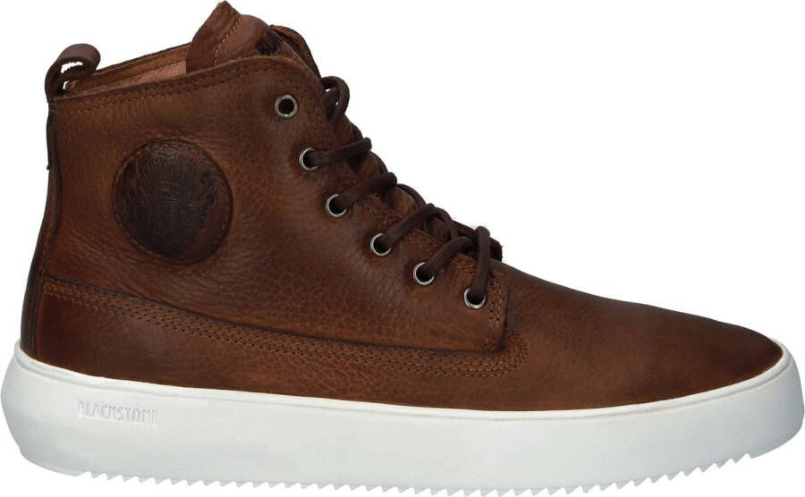 Blackstone ASPEN YG25 OLD YELLOW HIGH-SNEAKER Man Brown