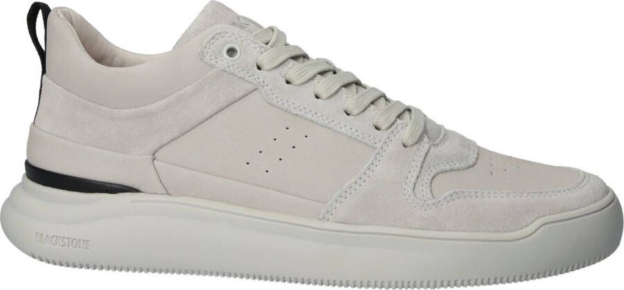 Blackstone Moderne Leren Sneaker Sportief Ontwerp Gray Heren