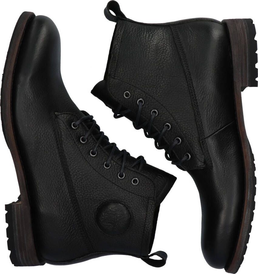 Blackstone GM10 BLACK LACE UP BOOTS SHEEPSKIN Man Black