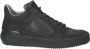 Blackstone Bryson Yg18 Black Mid Sneaker Zwart Heren - Thumbnail 1