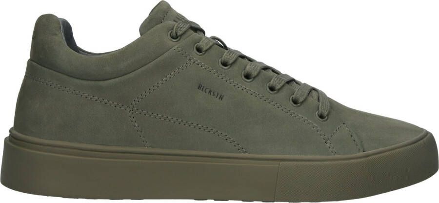 BLACKSTONE Lage Sneakers Heren Crag Colton Maat: 42 Materiaal: Nubuck Kleur: Groen