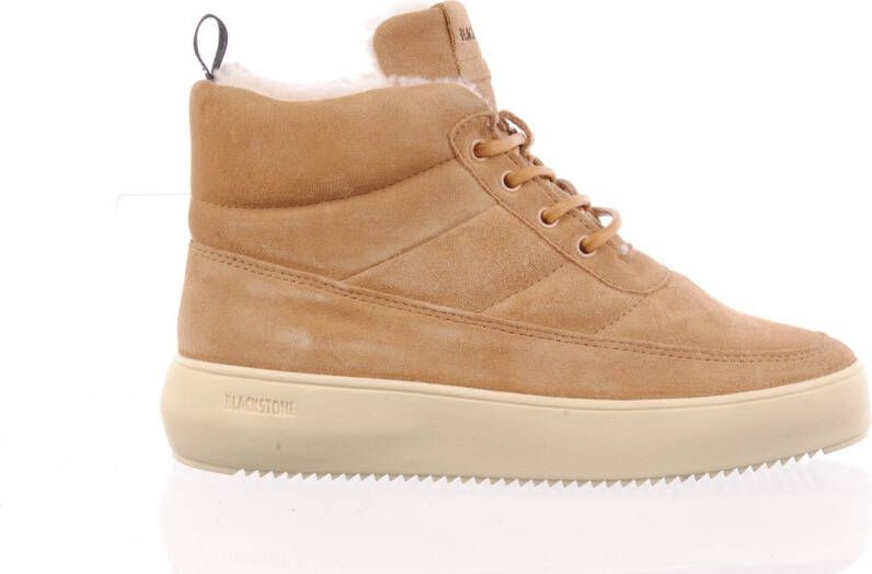 Blackstone dames sneakerboot schapenwol camel