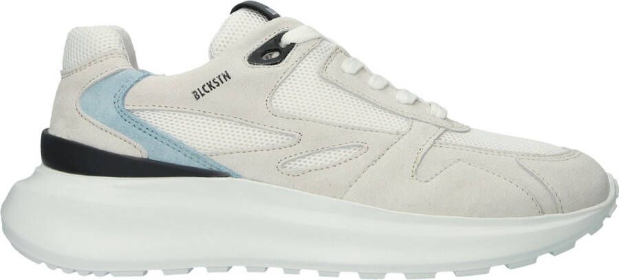 Blackstone damessneakers madison blanc bleu