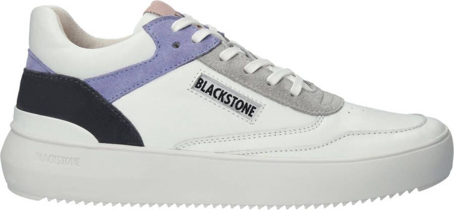 Blackstone DAPHNE White Periwinkle Sneaker (mid) Vrouw White