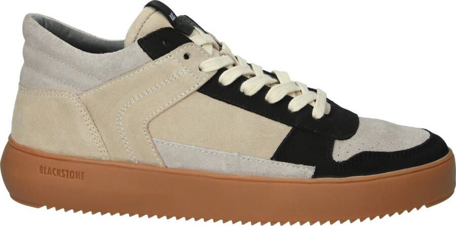 Blackstone Suede Vetersluiting G108 Angora Trainer White Heren - Foto 1