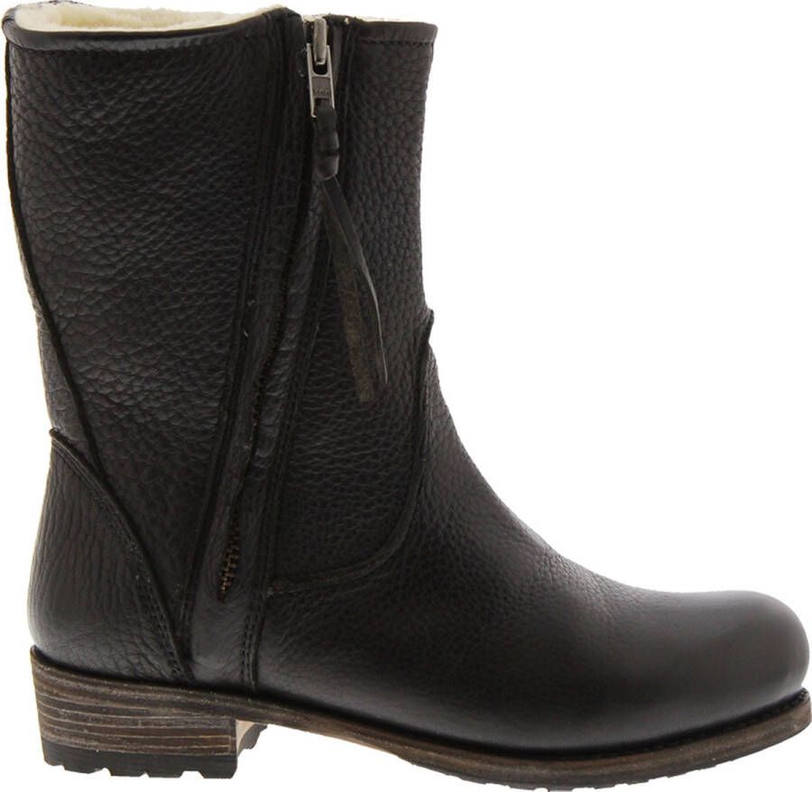 Blackstone EW74 BLACK WOMENS BOOT SHEEPSKIN Vrouw Black