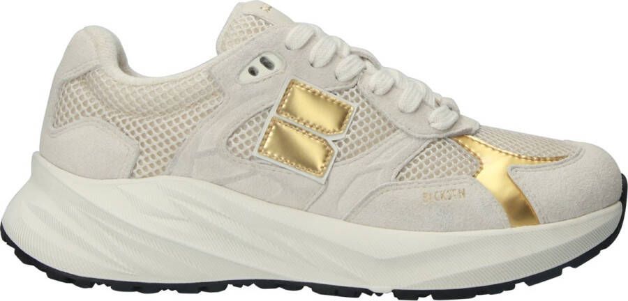 Blackstone FLINT MARVEL Artic Wolf Gold Runner Sneaker Vrouw Beige