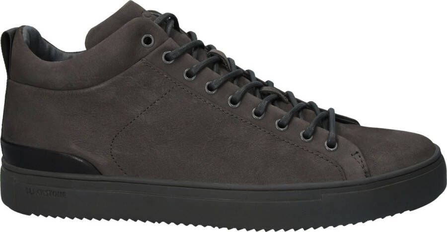 Blackstone Handgemaakte Mid-Top Sneaker Minimalistische Stijl Gray Heren