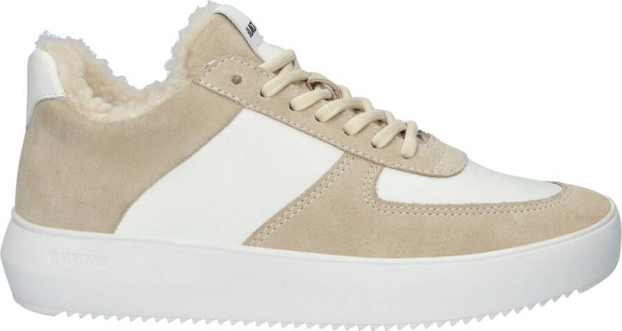 Blackstone Angora Sneaker Stijlvolle Straatschoen Beige Dames