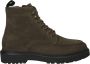 Blackstone JAYLEN HIGH Musk Lace-ups Man Dark green - Thumbnail 1