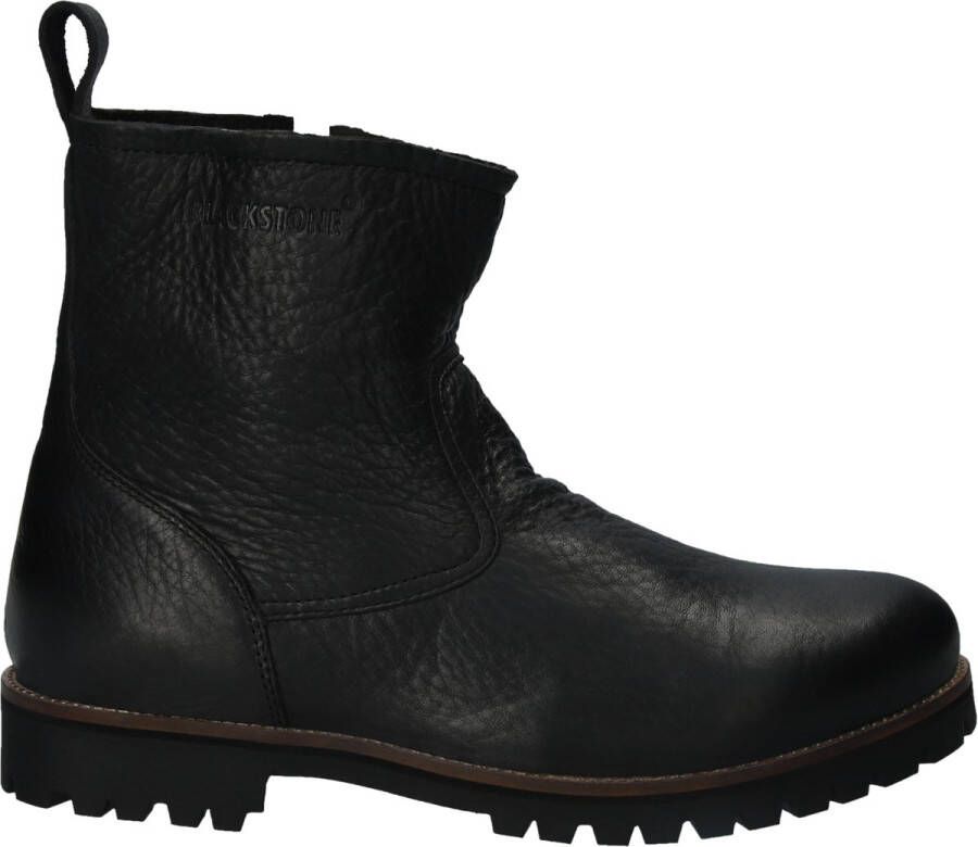 Blackstone OM63 BLACK MEN'S BOOT SHEEPSKIN Man Black