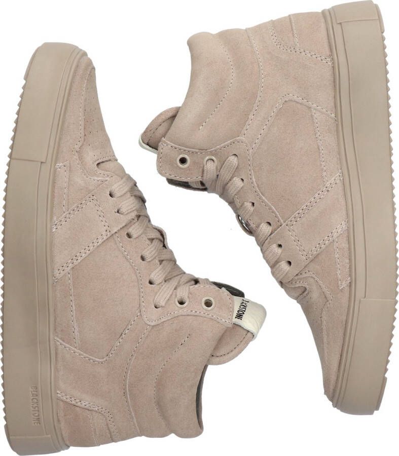 Blackstone KEYLA YL51 WEATHERED TEAK HIGH SNEAKER Vrouw Beige - Foto 1