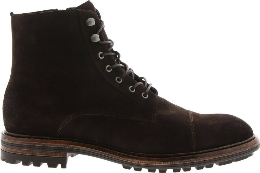 Blackstone LESTER UG20 SOUL BROWN HIGH TOP SUEDE BOOTS Man Brown