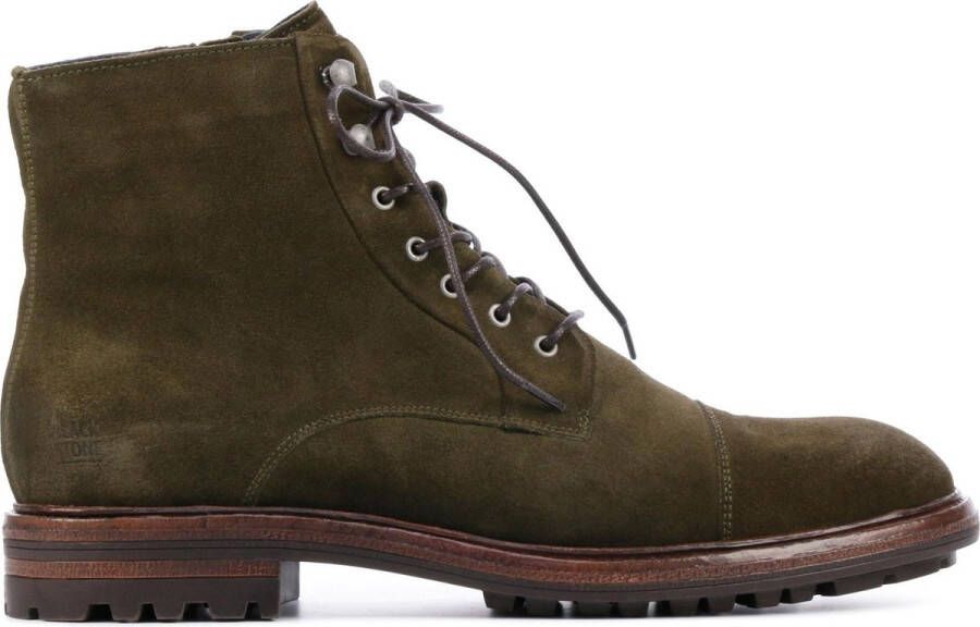 Blackstone Mannen Suède Veterboots Laarzen Herenschoenen Ug20 Groen