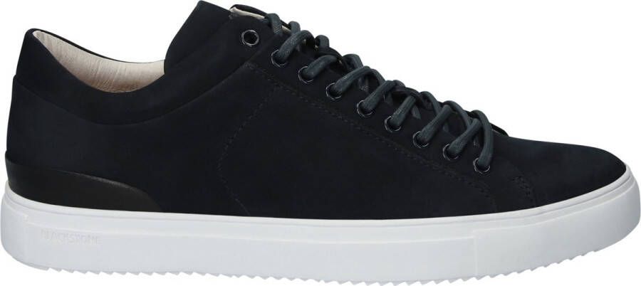 Blackstone Donker Denim Sneaker Minimalistische Stijl Blue Heren