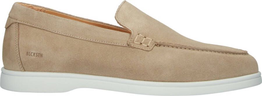 BLACKSTONE BG360 Mouton loafers van suède Beige Suede Loafers Heren