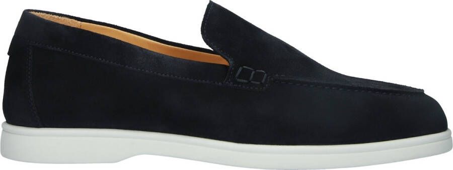 BLACKSTONE BG360 Navy loafers van suède Blauw Suede Loafers Heren