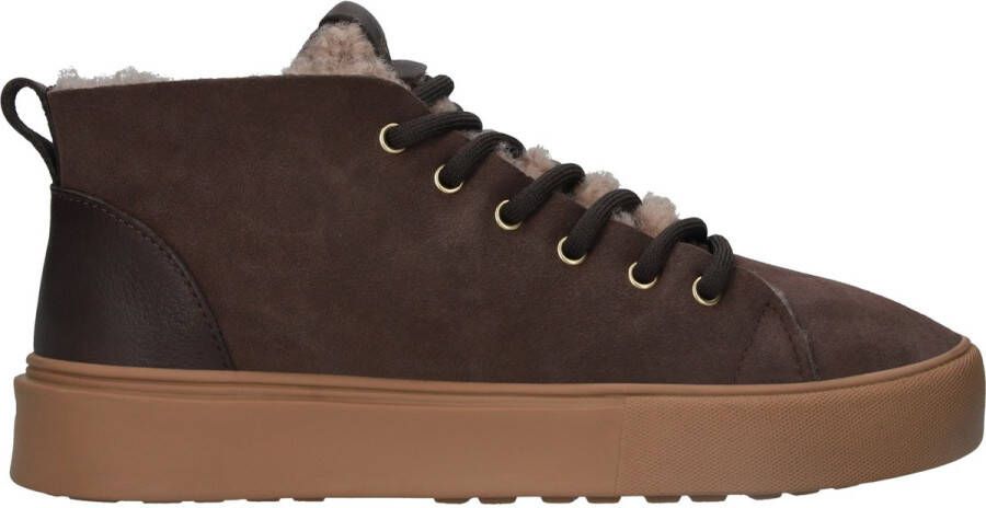 Blackstone SERMEQ ARNAQ Coffee Sneaker (mid) Vrouw Dark brown