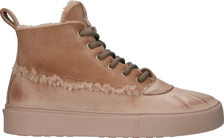 Blackstone SERMEQ NIVI Nude Sneaker (high) Vrouw Light brown