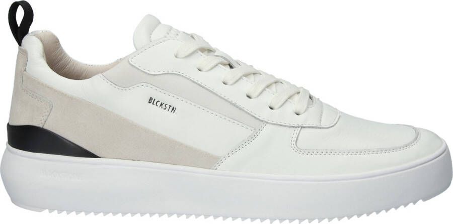 Blackstone Witte Leren Sneakers Comfort Stijl White Heren