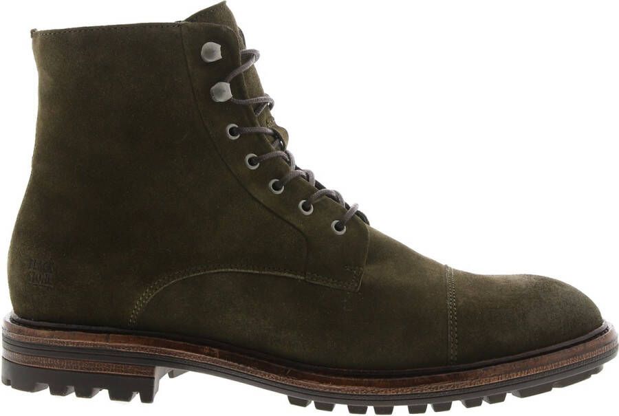 Blackstone Mannen Suède Veterboots Laarzen Herenschoenen Ug20 Groen