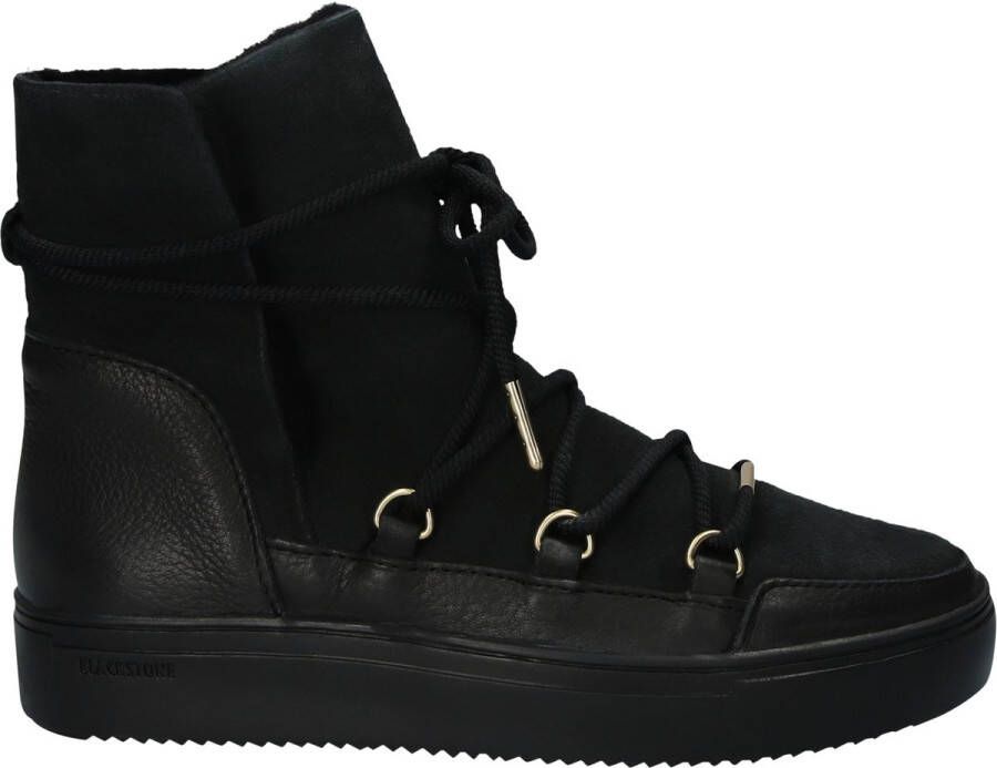 Blackstone UKI UL87 NERO HIGH-TOP SHEEPSKIN Vrouw Black